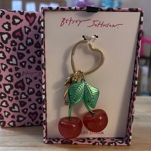 Betsey Johnson Cherry Jewelry Charm NIB